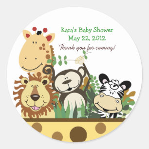 Die ZOO-CREW (Gelb), Aufkleber für benutzerdefinie