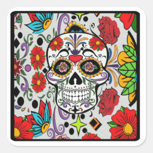 Die Zuckergeschichte Quadratischer Aufkleber