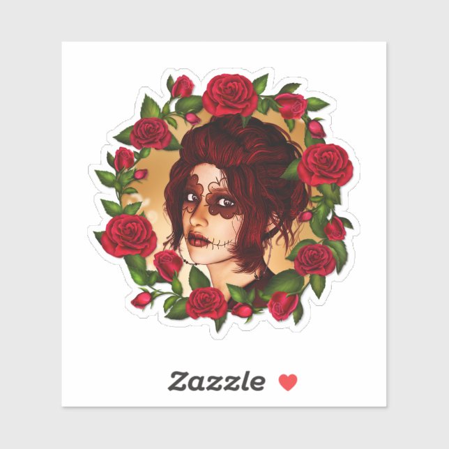 Die Zuckerpuppe Aufkleber (Blatt)