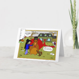 Die Zuckmücken-aufblasbare Türkei-Erntedank-Karte Feiertagskarte