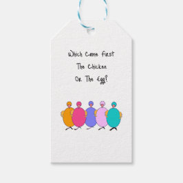 Die zuerst das Huhn oder das Ei Geschenkanhänger