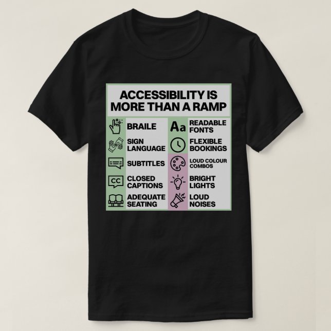 Die Zugänglichkeit ist mehr als ein Ramp zugänglic T-Shirt (Design vorne)