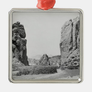 Die Zugangs-und Pikes Spitze Silbernes Ornament