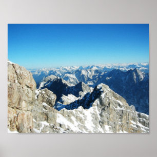 Die Zugspitze, Deutschland Poster