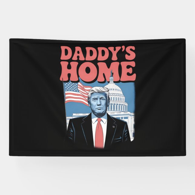 Die Zuhause von Präsident Trump Daddy bringt Ameri Banner (Horizontal)