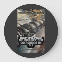 Die Zukunft der Gefängnisse im All Große Wanduhr