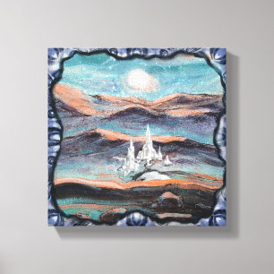 Die Zukunft der Stadt des Lichts Leinwanddruck