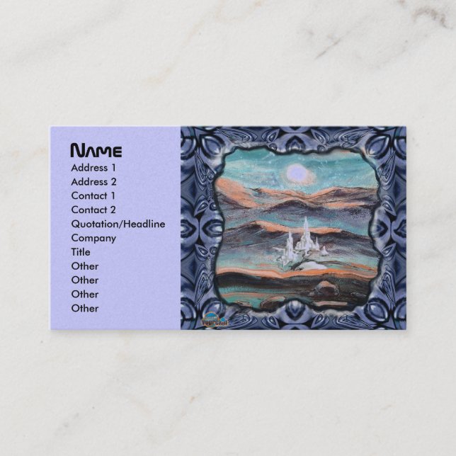 Die Zukunft der Stadt des Lichts Visitenkarte (Vorderseite)