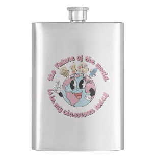 Die Zukunft der Welt ist in meiner Klasse Flachmann