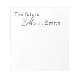 Die Zukunft Frau. - Passen Sie Ihre eigenen Wünsch Notizblock