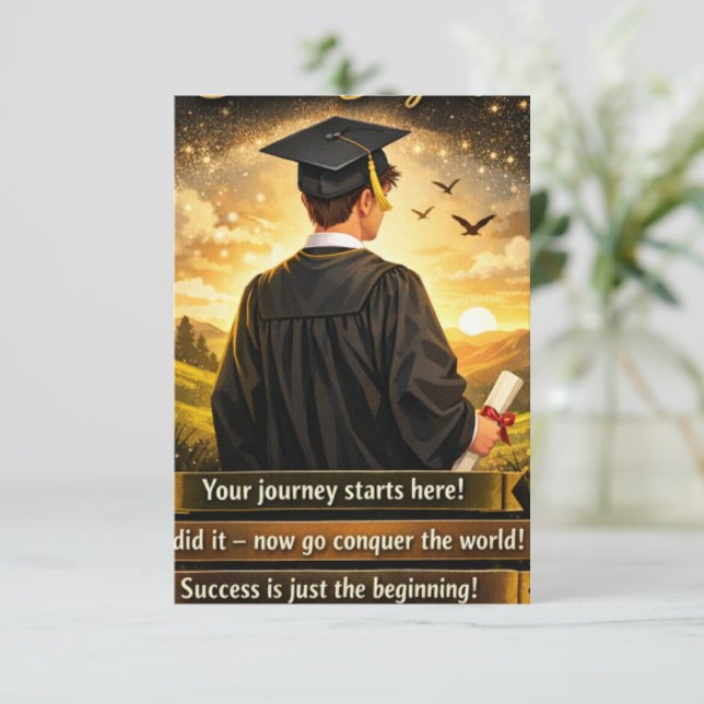 „Die Zukunft gehört dir!“ Begleitkarte (Stehend Vorderseite)