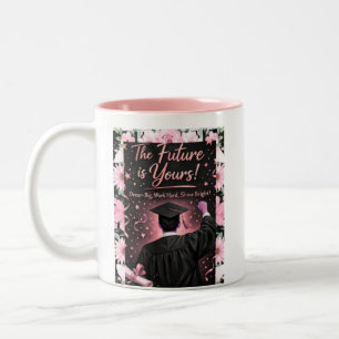 „Die Zukunft gehört dir!“ Zweifarbige Tasse