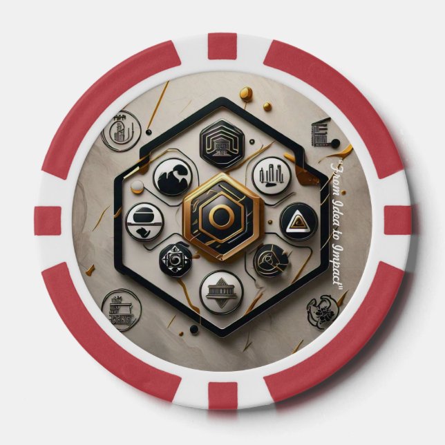 "Die Zukunft gestalten" Pokerchips (Vorderseite)