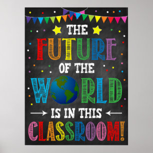 Die Zukunft in diesem Klassenzimmer-Poster Poster