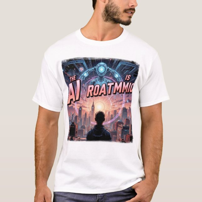 Die Zukunft ist algorithmisch" T-Shirt (Vorderseite)