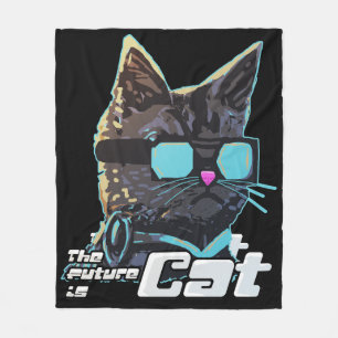 Die Zukunft ist Cat Fleecedecke