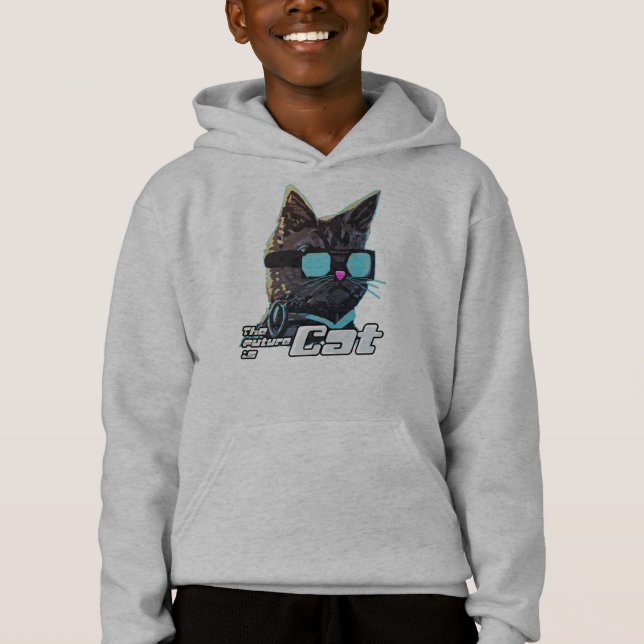 Die Zukunft ist Cat Hoodie (Vorderseite)