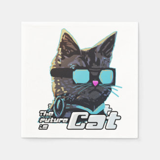 Die Zukunft ist Cat Serviette