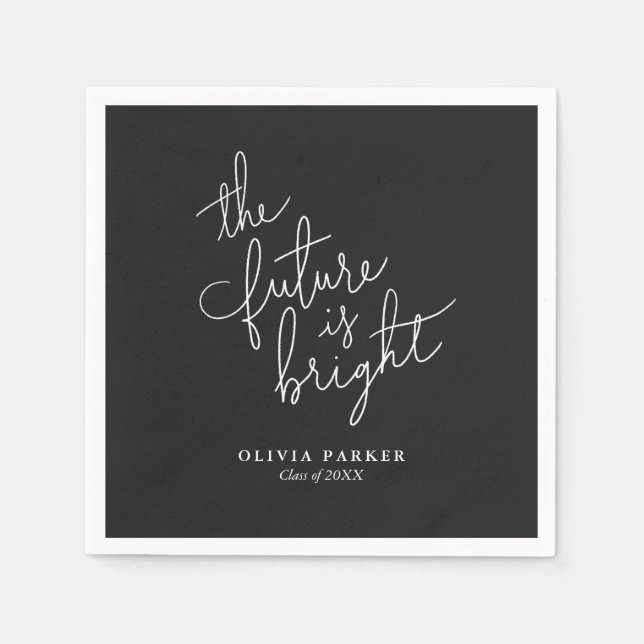 Die Zukunft ist der rechte Abschluss Napkins Serviette (Vorderseite)