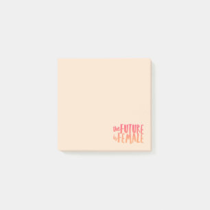 Die Zukunft ist die weibliche Post-It-Notes Post-it Klebezettel