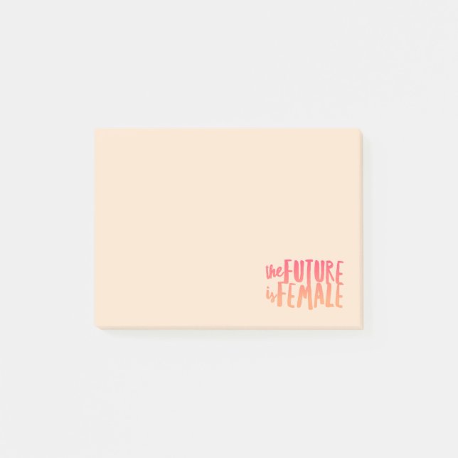 Die Zukunft ist die weibliche Post-It-Notes Post-it Klebezettel (Vorderseite)