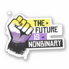 Die Zukunft ist ein nichtbinärer Sticker
