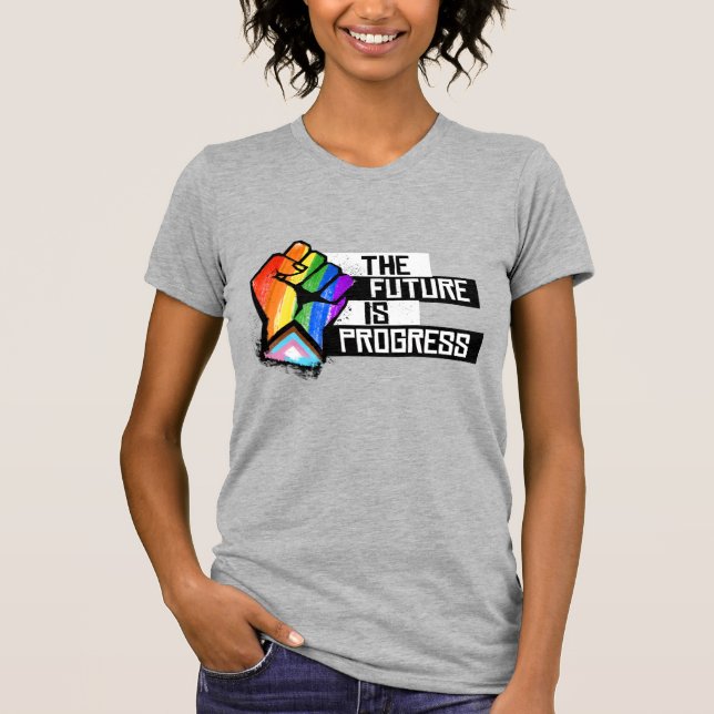 Die Zukunft ist Fortschritt T-Shirt (Vorderseite)