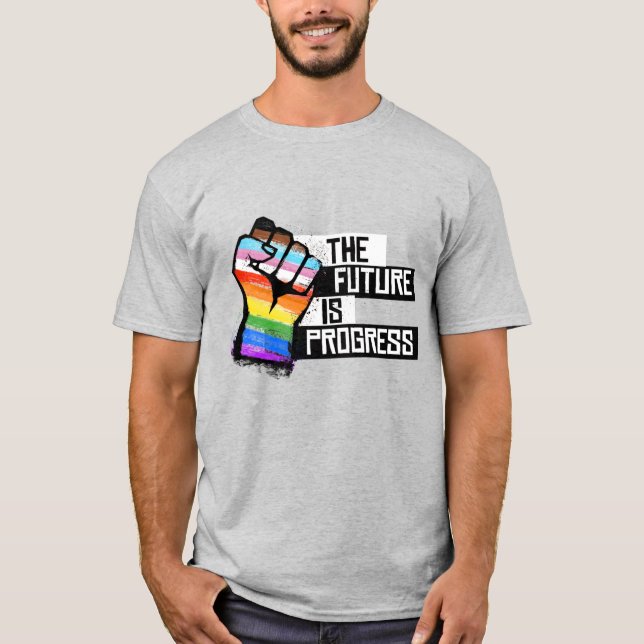 Die Zukunft ist Fortschritt T-Shirt (Vorderseite)