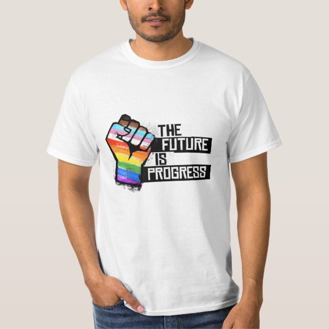Die Zukunft ist Fortschritt T-Shirt (Vorderseite)