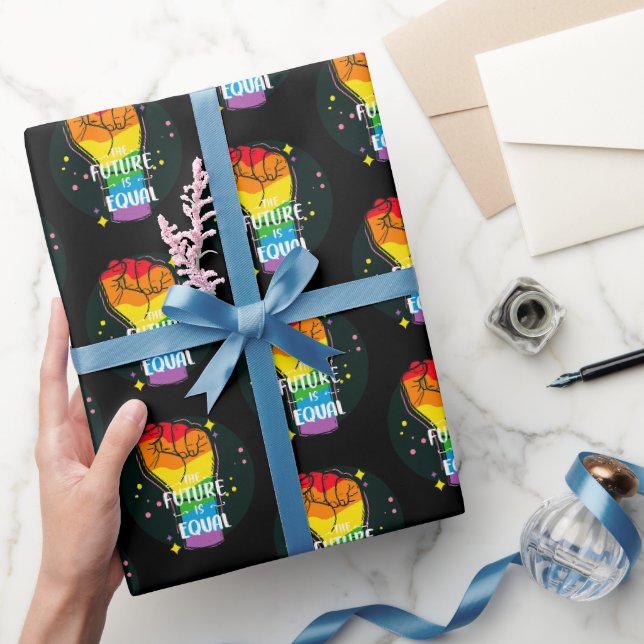 Die Zukunft ist gleich hoch Geschenkpapier (Schenken)