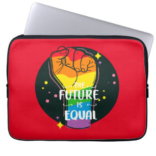 Die Zukunft ist gleich hoch Laptopschutzhülle