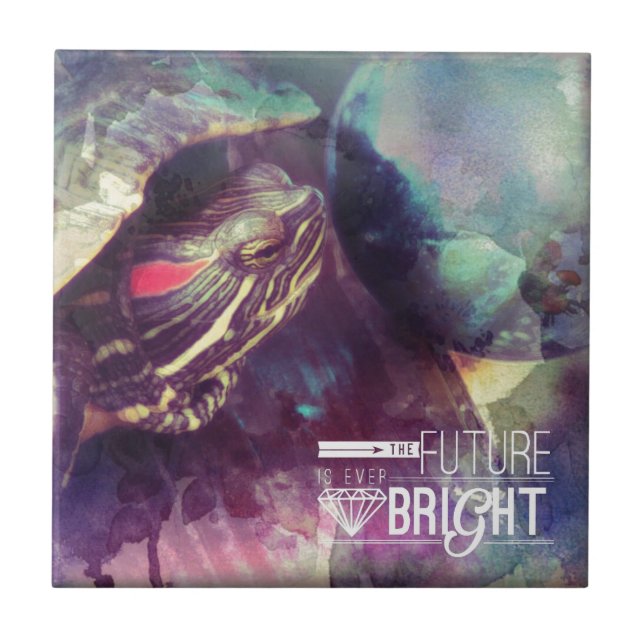 Die Zukunft ist hell, Myrtle, die Schildkröte Fliese (Vorderseite)