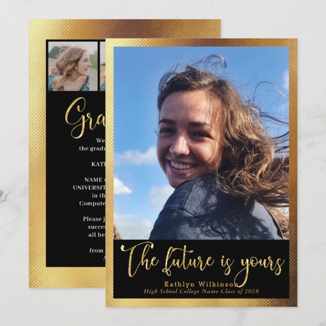 Die Zukunft ist Ihr Gold Script 4 Foto Abschluss Ankündigung (Vorne/Hinten)