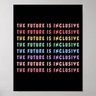 Die Zukunft ist inklusiver Bildung Lehrer Poster