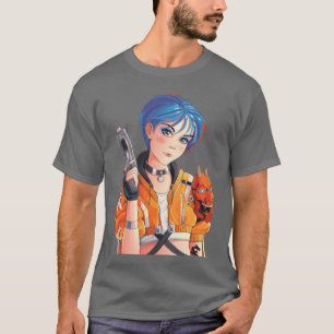 Die Zukunft ist jetzt Ein Cyberpunk-Anime-Freund T-Shirt