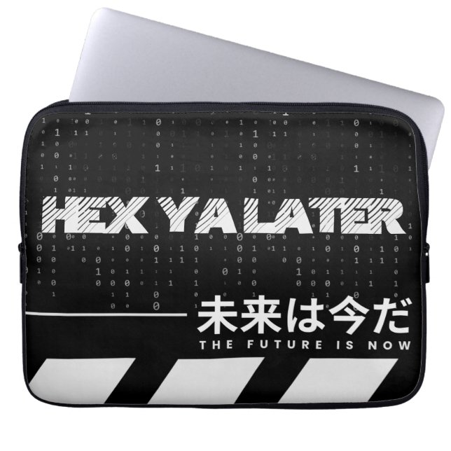 Die Zukunft ist jetzt Laptopschutzhülle (Vorderseite)