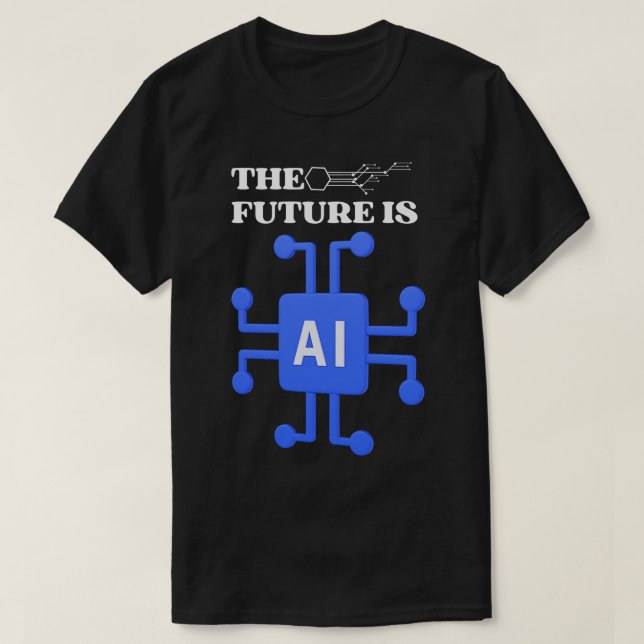 Die Zukunft ist KI T-Shirt (Design vorne)