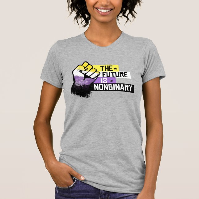 Die Zukunft ist nichtbinär T-Shirt (Vorderseite)