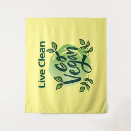 Die Zukunft ist Veganes Design Wandteppich