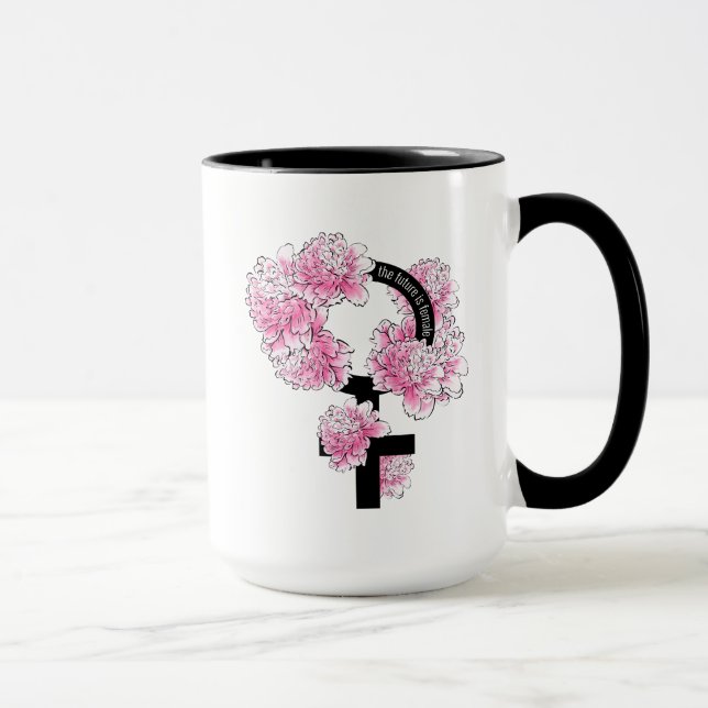 Die Zukunft ist weiblich Tasse (Rechts)