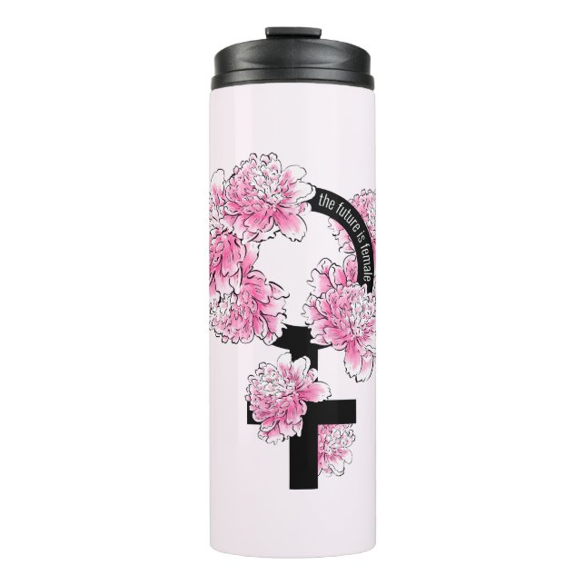 Die Zukunft ist weiblich Thermosbecher (Vorderseite)