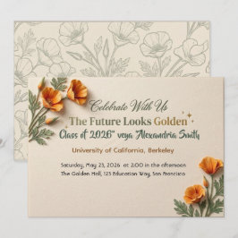 Die Zukunft sieht golden aus Flachkarte Termin vor Save The Date