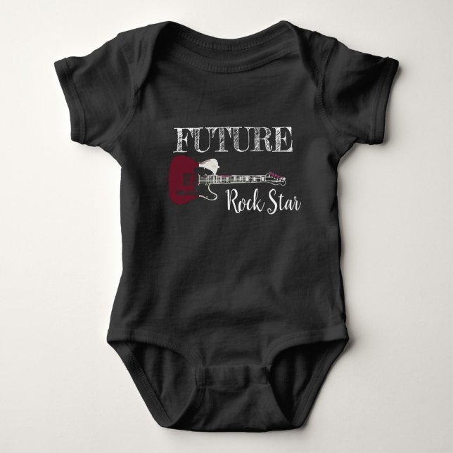 Die Zukunft von Rock and Roll Baby Bodysuit Baby Strampler (Vorderseite)