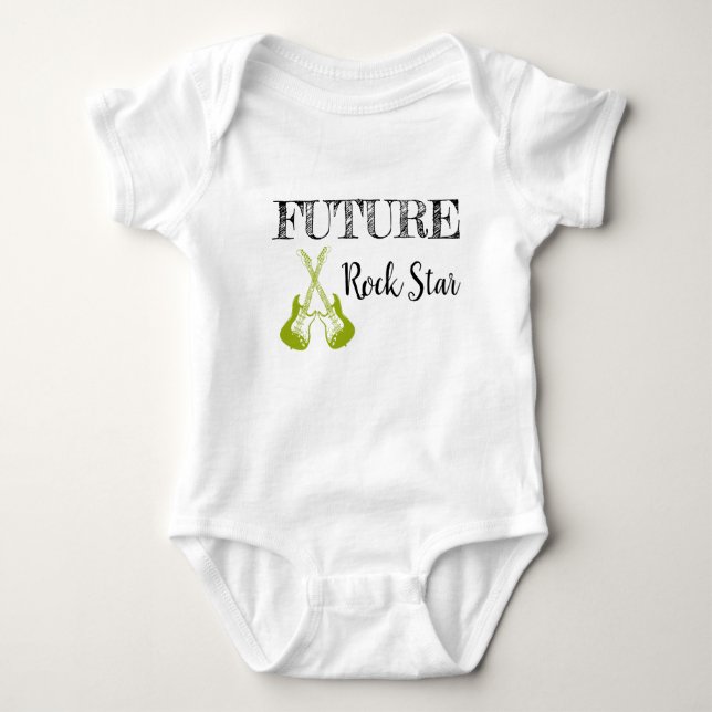 Die Zukunft von Rock and Roll Baby Bodysuit Baby Strampler (Vorderseite)