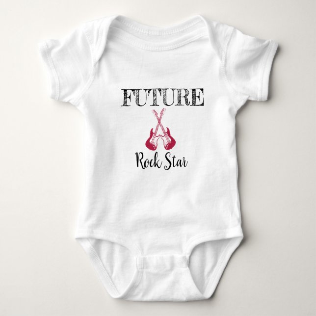 Die Zukunft von Rock and Roll Baby Bodysuit Baby Strampler (Vorderseite)