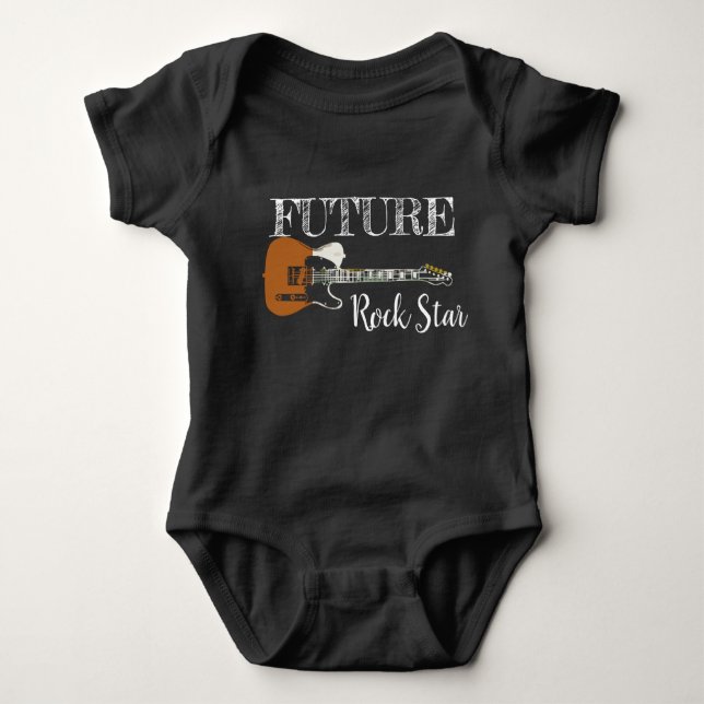 Die Zukunft von Rock and Roll Baby Bodysuit Baby Strampler (Vorderseite)