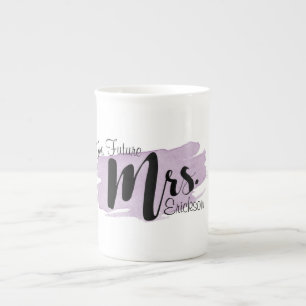 Die zukünftige Frau Purple Watercolor Mug Prozellantasse
