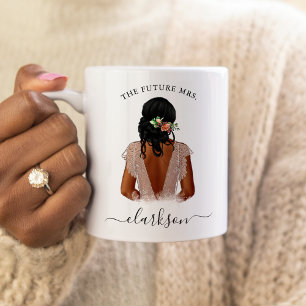 Die zukünftige Mrs. Personalisierter Foto-Kaffeebe Kaffeetasse