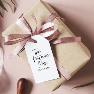Die zukünftige Mrs und Ihr Name   Modernes Schönhe Geschenkanhänger