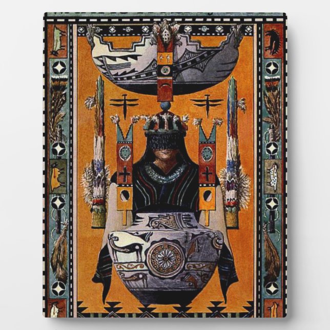 "Die Zuñi" Fotoplatte (Vorderseite)